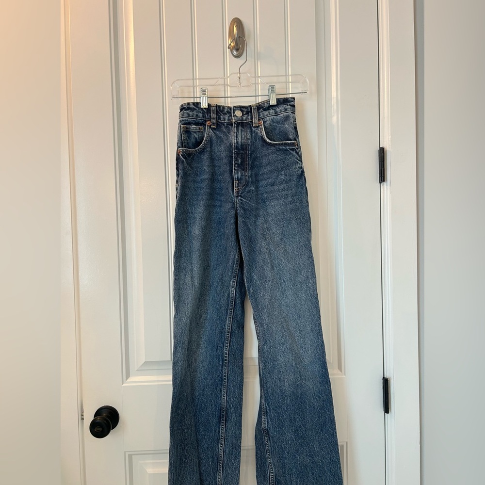 zara wide leg jeans